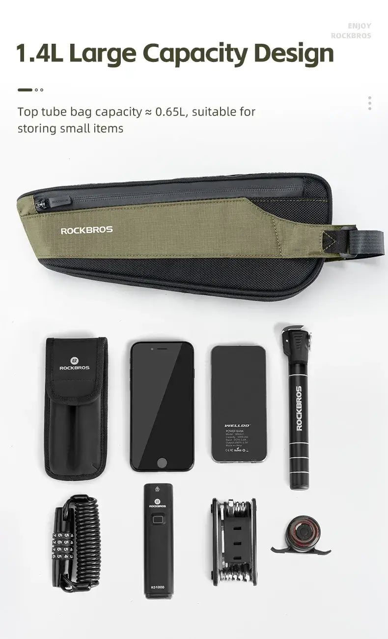 Ligtweight Bicycle Top / Under Tube Cycling Bike Frame Bag
