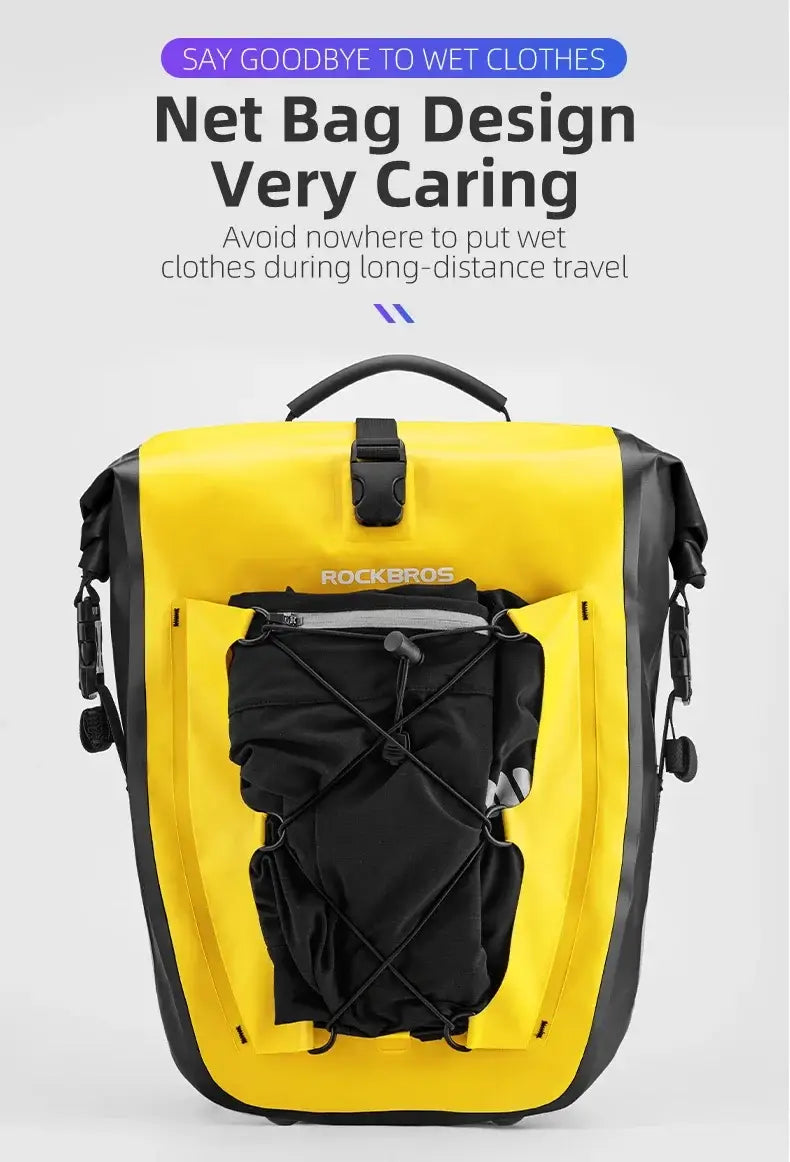 Waterproof Bike Rear Rack Carrier Trunk Travel Pannier Bag