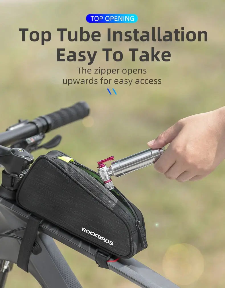 Cycling Bicycle Front Top Tube Bag Frame Bag 1L For MTB