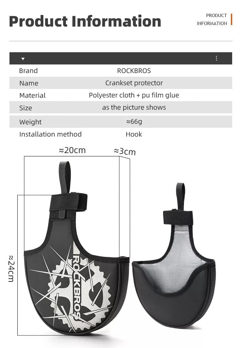 Crankset Guard Cover Anti-Drop Bike Chainring Protective