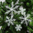 30PCS 11cm White Snowflakes Decorations Christmas Tree