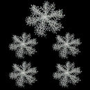 30PCS 11cm White Snowflakes Decorations Christmas Tree