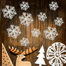30PCS 11cm White Snowflakes Decorations Christmas Tree