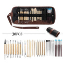 30Pcs Clay Sculpting Carving Pottery Tool Set 14