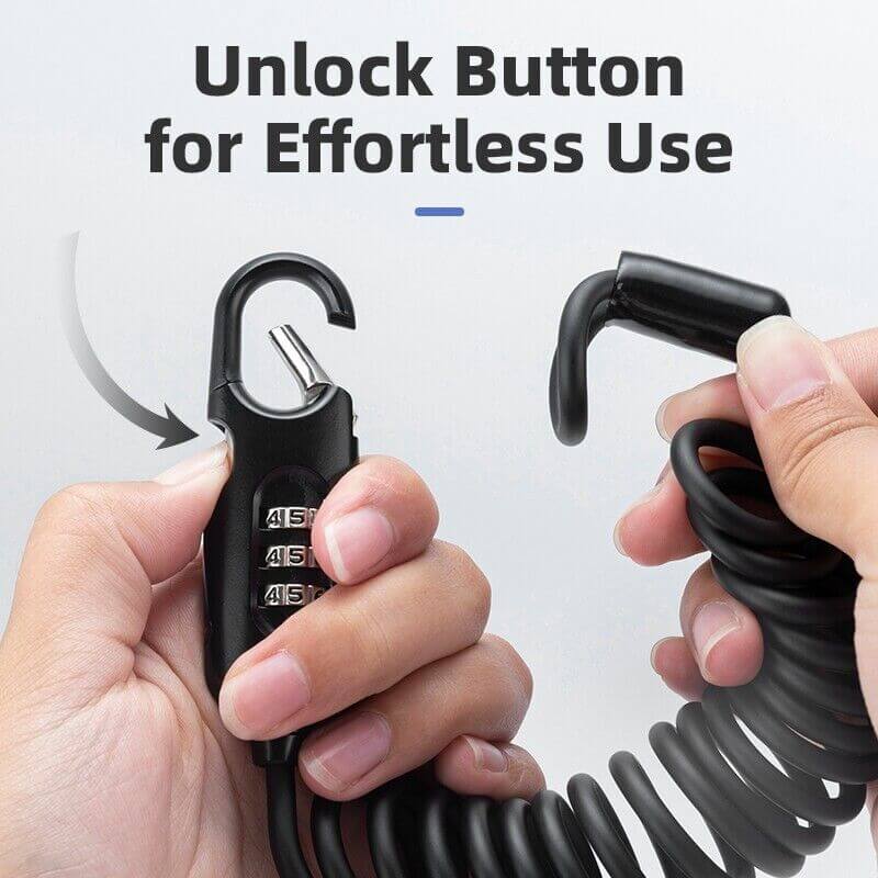 Portable Bicycle Bike Password Lock Steel Lightweight Anti-Theft