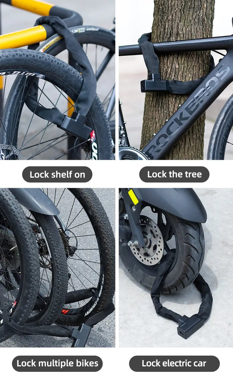 Bike Chain Lock Thick Security Bicycle Anti-Theft Lock