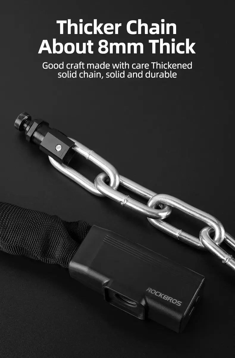 Bike Chain Lock Thick Security Bicycle Anti-Theft Lock