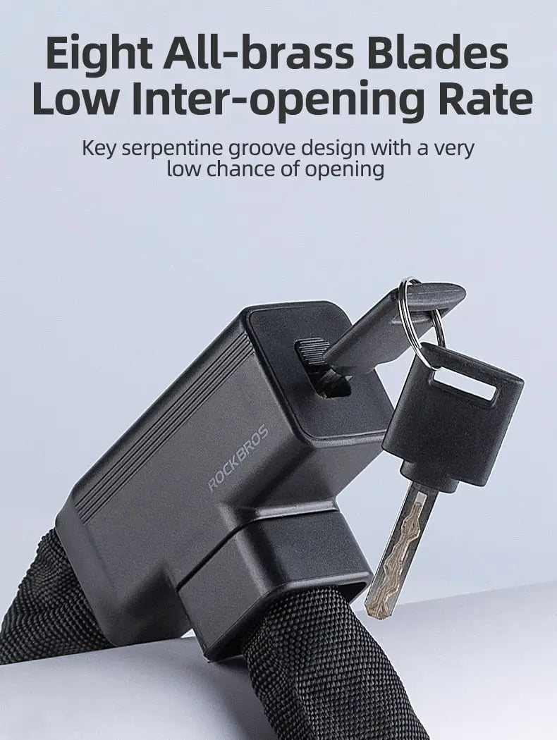 Bike Chain Lock Thick Security Bicycle Anti-Theft Lock