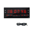 36CM Large LED Wall Desk Clock With Calendar Temperature 1