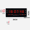 36CM Large LED Wall Desk Clock With Calendar Temperature 2