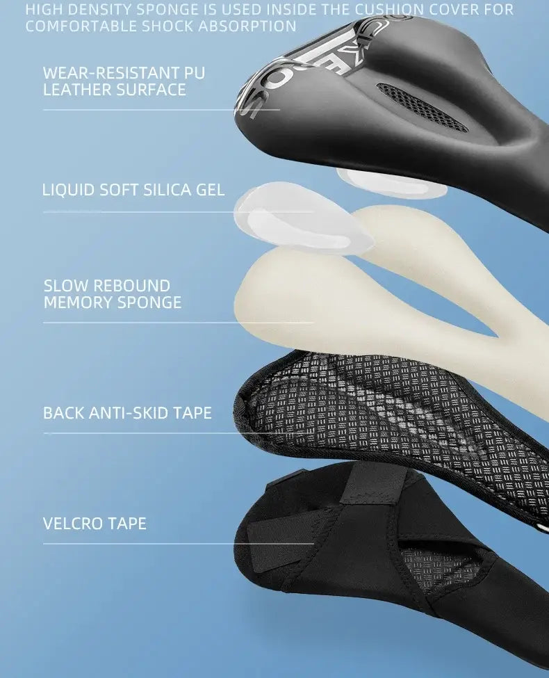 Bicycle Saddle Cover Seat Cushion Soft Gel