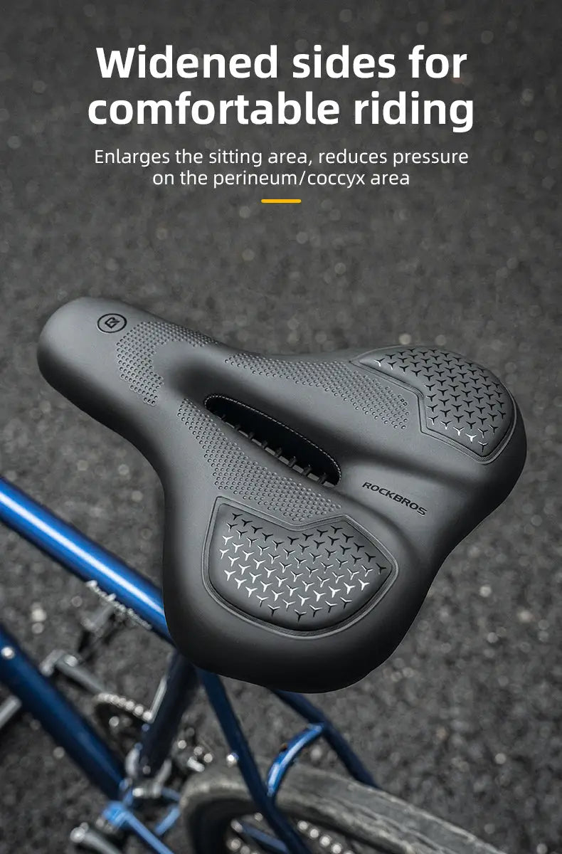Bicycle Saddle Shockproof Cycling Bike Seat PU Leather