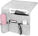 Sofa Armrest Storage Organizer Light Gray