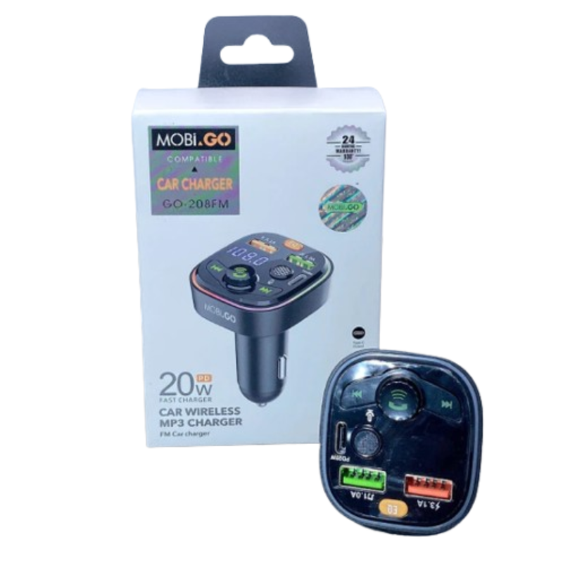 Mobigo PD 20W FM MP3 Car Charger