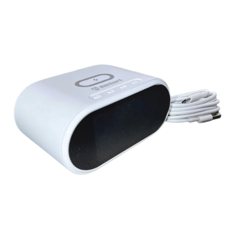 Maxguard 15W 2 IN 1 Alarm Clock & Wireless Charger