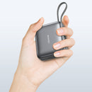 Mini Power Bank Built-in Type-C & Lightning Cable Digital Display