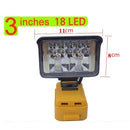 3inch LED Work Light Compatible With DeWalt 18V 20V Battery