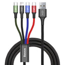 4 in 1 USB to 2x Type-C 1x Lightning 1x Micro USB Charging
