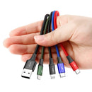 4 in 1 USB to 2x Type-C 1x Lightning 1x Micro USB Charging