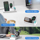 4-in-1 Wireless Charging Station 15W Fast Wireless Charger