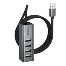 4-Port USB 2.0 Hub – Aluminum Alloy USB-A Expansion Hub