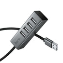 4-Port USB 2.0 Hub – Aluminum Alloy USB-A Expansion Hub