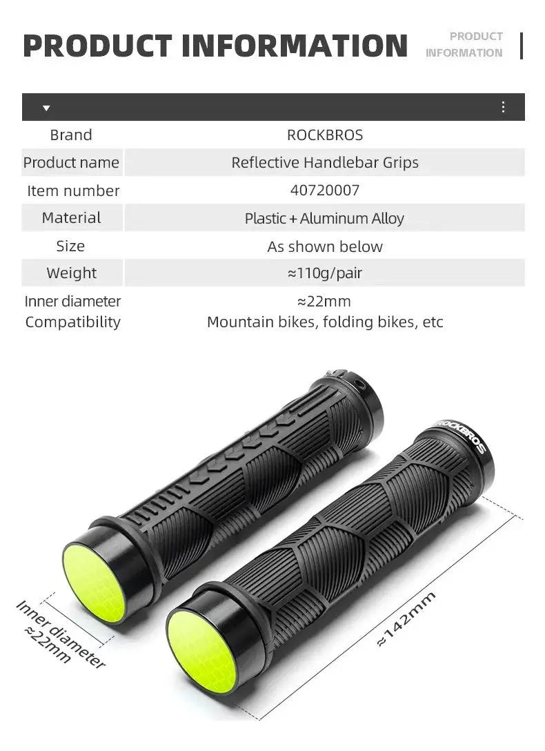 Bike Handlebar Grips Non-Slip Bicycle Handle Cover Anti-skid