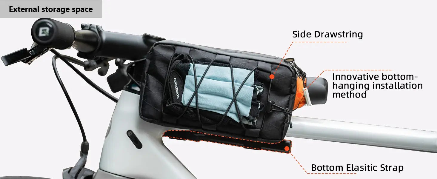 Bike Front Top Tube Frame Bag with Should strap 1L