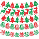 40PCS Merry Christmas Banner Decorations Bunting Sign 1