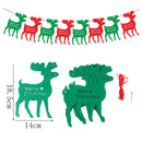 40PCS Merry Christmas Banner Decorations Bunting Sign 3