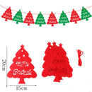 40PCS Merry Christmas Banner Decorations Bunting Sign 5
