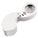 40X Portable Folding Magnifier Loupe - Illuminated