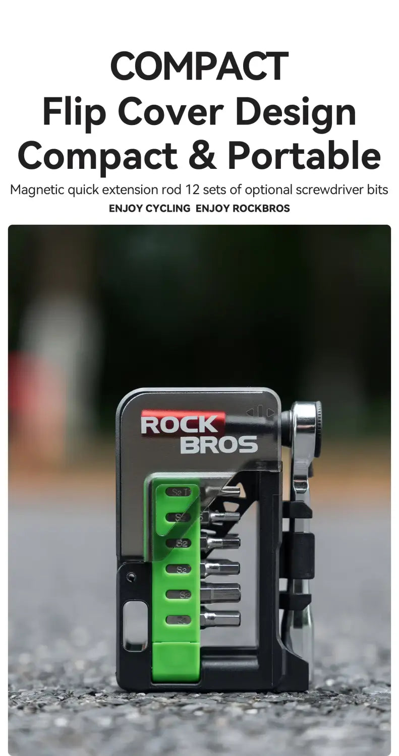 Bicycle Compact Portable Ratchet Wrench Repair Set