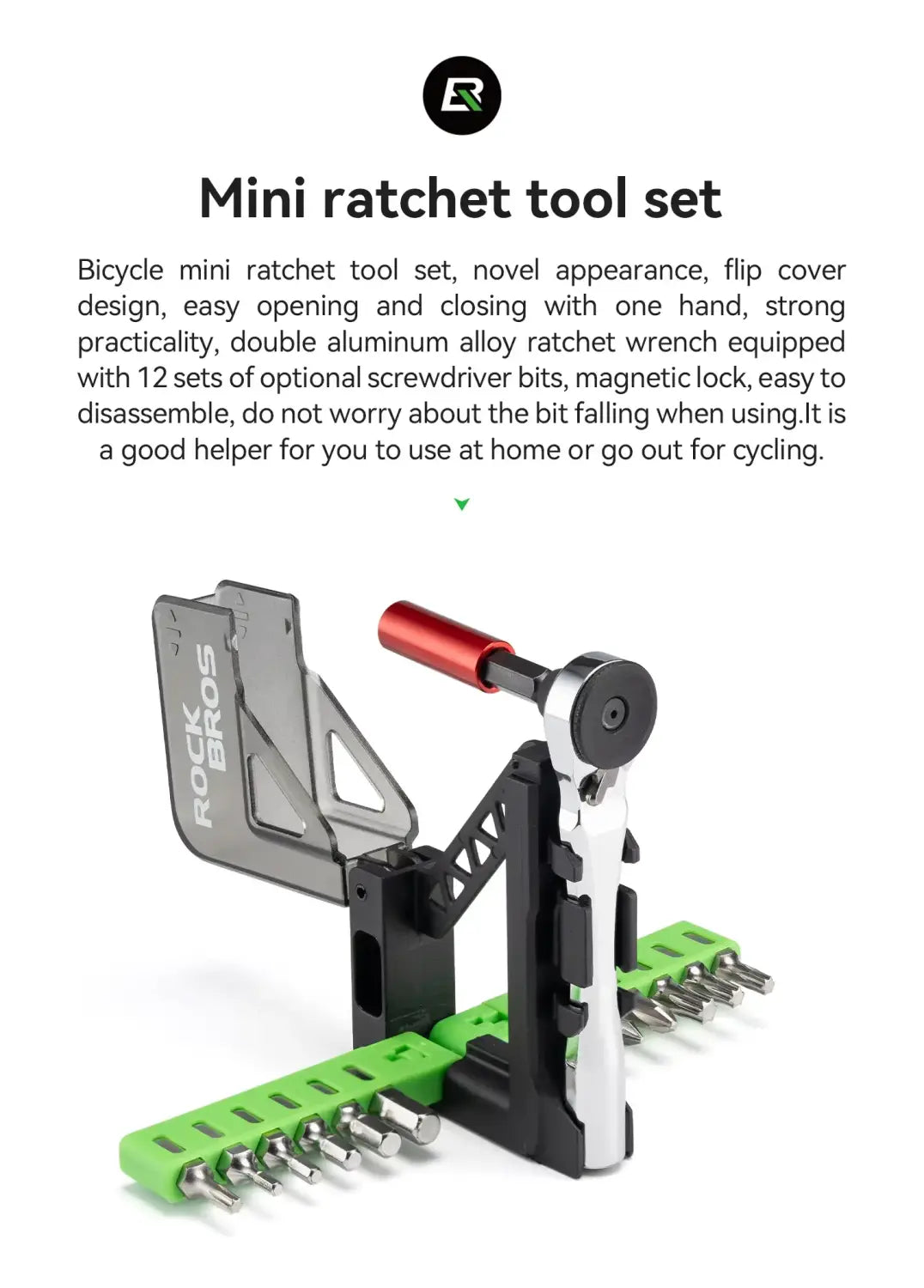 Bicycle Compact Portable Ratchet Wrench Repair Set