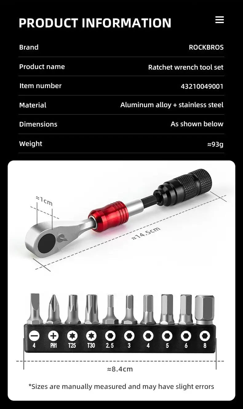 Portable Tool Repair Tools Kits Ratchet Wrench Set Torque