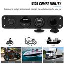 4 in 1 Charger Outlet Socket Panel QC Dua 12V USB Power Outlet Car Switch