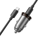 43W PD + QC Super Fast Car Charger w/ Mini Size C to C