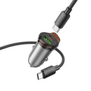 43W PD + QC Super Fast Car Charger w/ Mini Size C to C