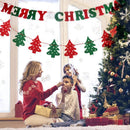 46PCS Merry Christmas Banner Decorations Bunting Sign 5