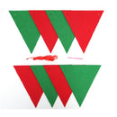 46PCS Merry Christmas Banner Decorations Bunting Sign 12