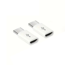 Micro USB to Type C Adapter (White)