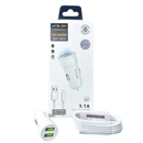 Mobigo Dual USB Car Charger With Lightning Cable GO221L