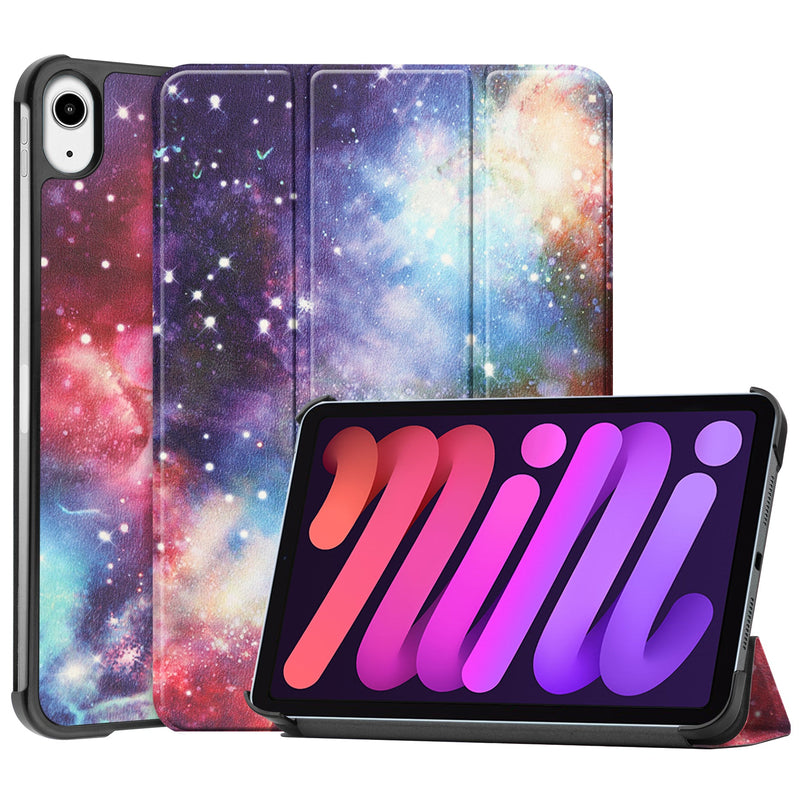 iPad Mini 7 (A17 Pro 2024) Designer Tri Fold Case [Galaxy]