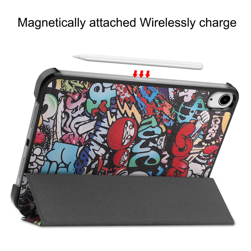 iPad Mini 7 (A17 Pro 2024) Designer Tri Fold Case [Graffiti]