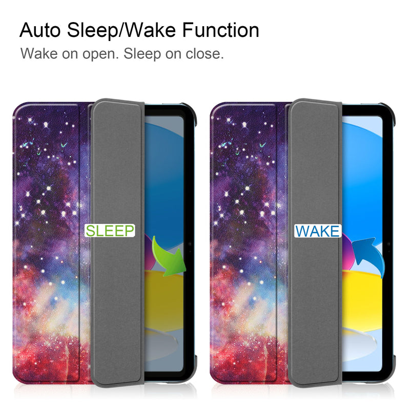 iPad 11 (A16, 2025) Designer Tri Fold Case [Galaxy]