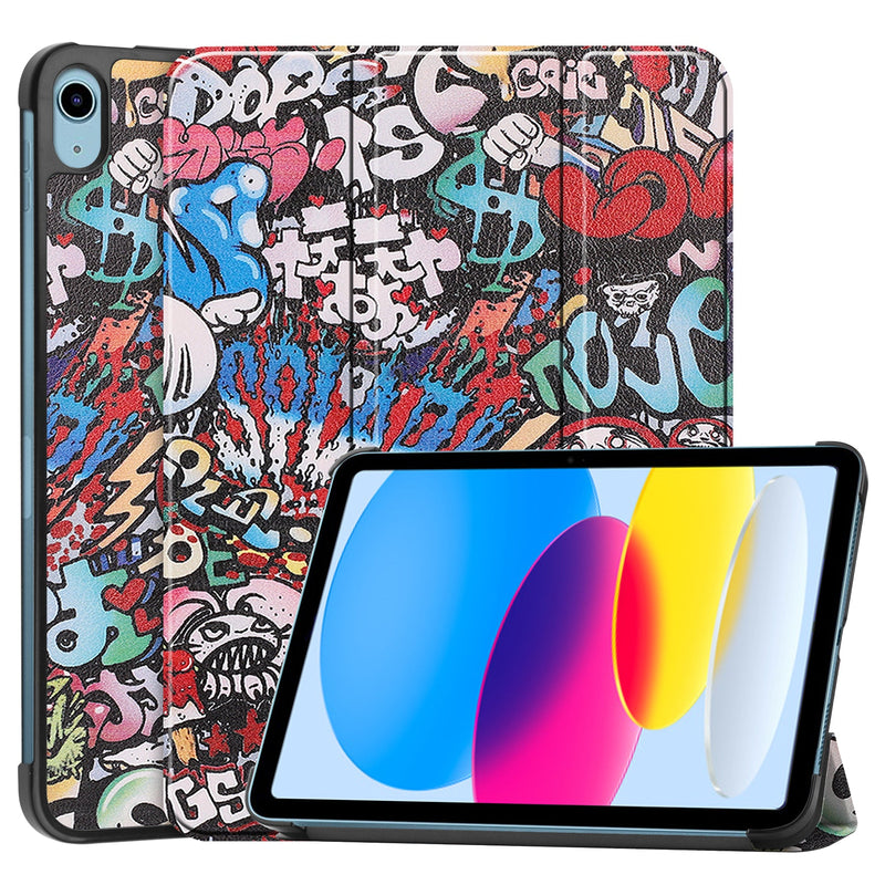 iPad 11 (A16, 2025) Designer Tri Fold Case [Graffiti]