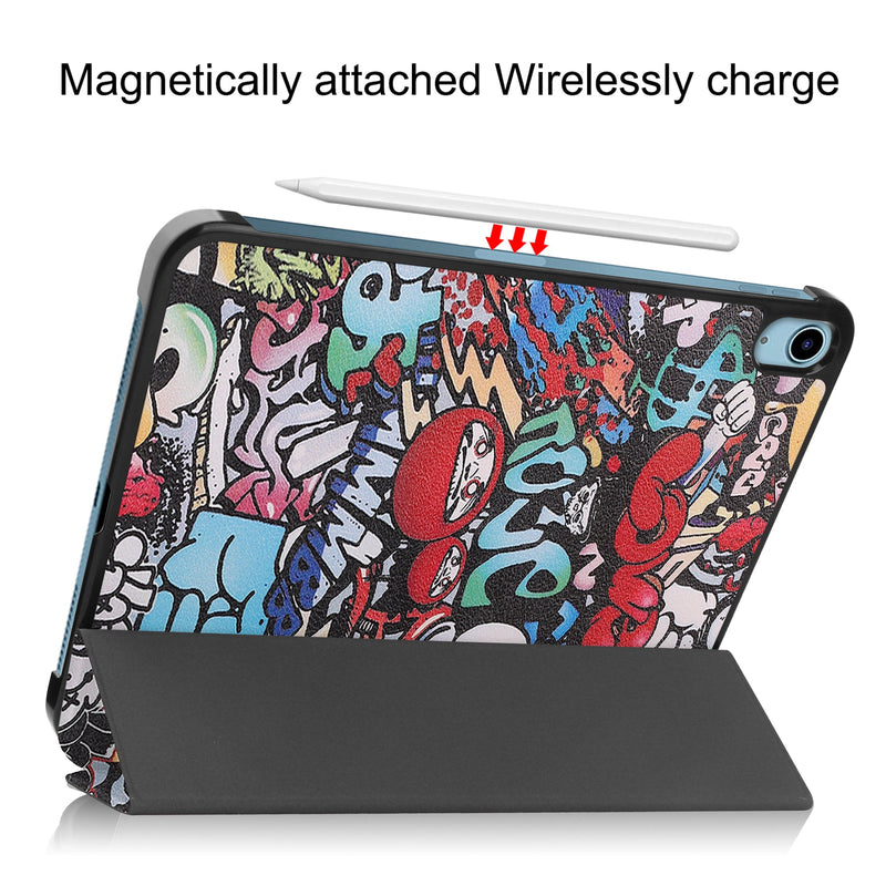 iPad 11 (A16, 2025) Designer Tri Fold Case [Graffiti]