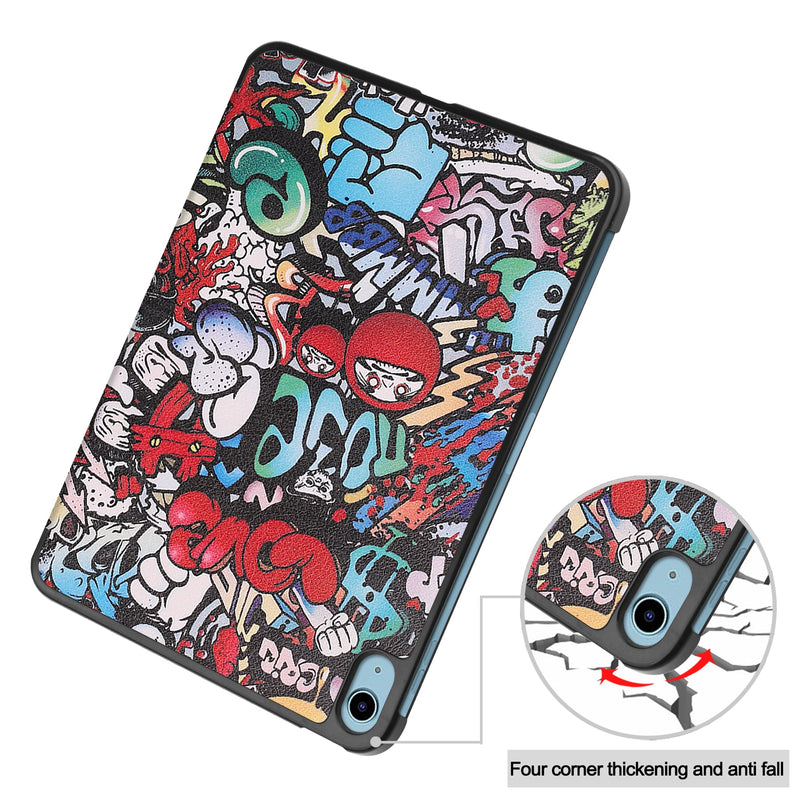 iPad 11 (A16, 2025) Designer Tri Fold Case [Graffiti]