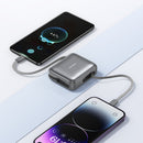 Mini Power Bank Built-in Type-C & Lightning Cable Digital Display