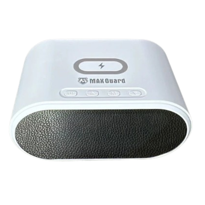 Maxguard 15W 2 IN 1 Alarm Clock & Wireless Charger